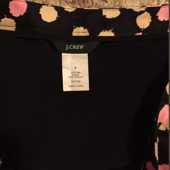 J crew 100% Silk Skirt Pokadot. Size 6 - Picture 4 of 4